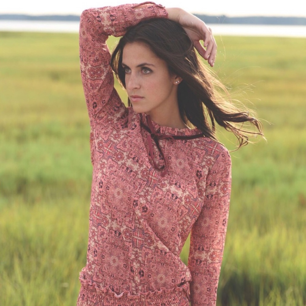 For Love and Lemons Geneva Blouse S